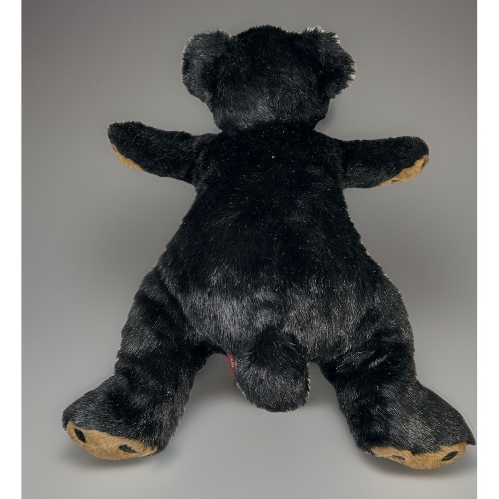 New The Bearington Collection‎ Black Bear Cub Weighted Sits Plush Stuffed Animal - Picture 9 of 12